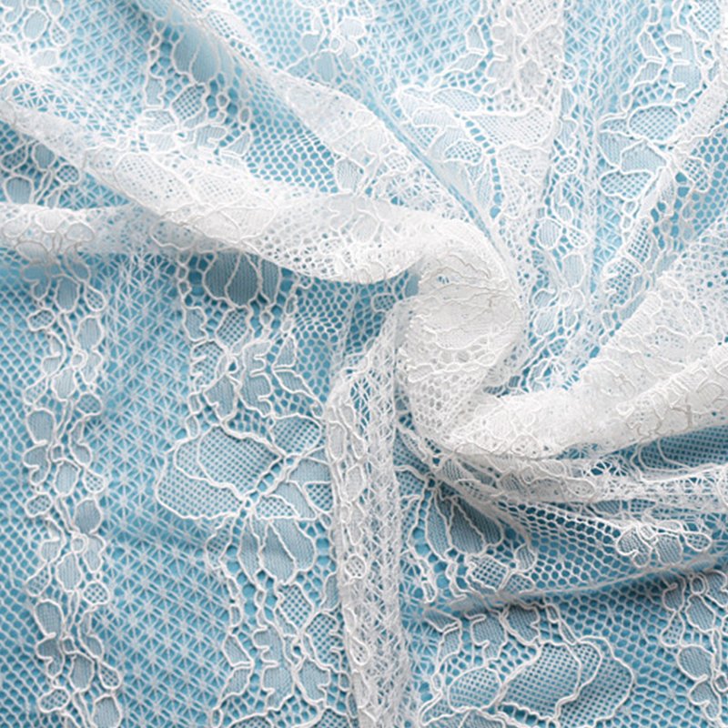 Lace Fabric Dress Cutwork Nylon for Women's Wear Wholesale Supplier 3